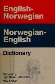 Tapa de Norwegian English Vv Dictionary