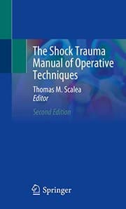 Tapa de The Shock Trauma Manual of Operative Techniques