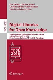 Tapa de Digital Libraries for Open Knowledge