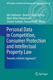 Tapa de Personal Data in Competition, Consumer Protection and Intellectual Property Law