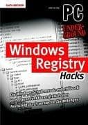 Tapa de Windows Registry Hacks. PC Underground. Für Windows XP, 98 und ME