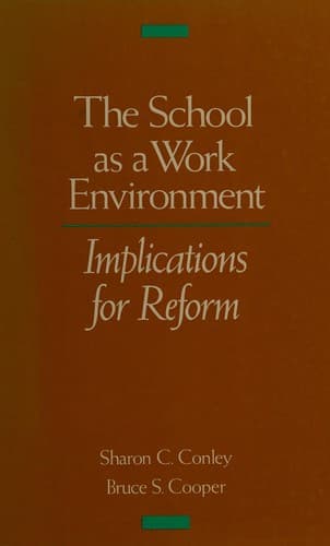 Tapa de The School As a Work Environment