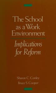 Tapa de The School As a Work Environment