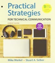 Tapa de Loose-leaf Version for Practical Strategies for Technical Communication with 2020 APA Update
