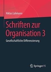 Tapa de Schriften zur Organisation 3