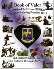 Tapa de Book of Valor Combined Task Force STRIKE Operation Enduring Freedom 10-11 , 2nd Brigade Combat Team, 101st Airborne Division