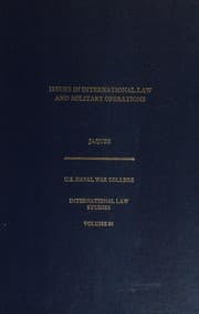 Tapa de Issues in International Law and Military Operations