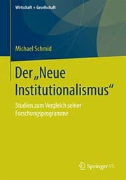 Tapa de Der „Neue Institutionalismus“