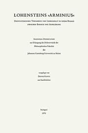 Tapa de Lohensteins Arminius