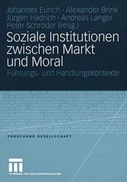 Tapa de Soziale Institutionen zwischen Markt und Moral