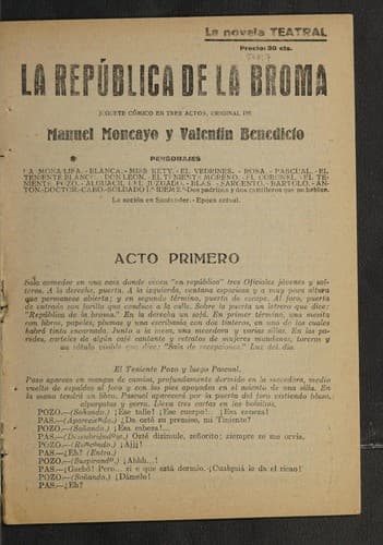 Tapa de La república de la broma