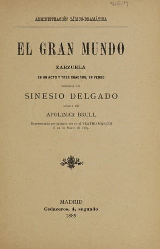 Tapa de El gran mundo