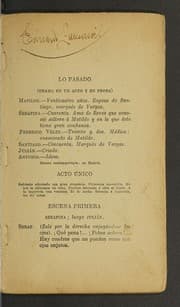 Tapa de Lo pasado