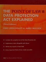 Tapa de The point of law Data Protection Act explained