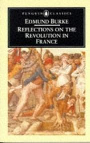 Tapa de Reflections on the revolution in France