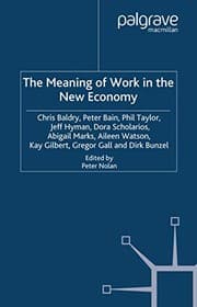 Tapa de The Meaning of Work in the New Economy
