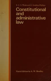 Tapa de Constitutional and administrative law
