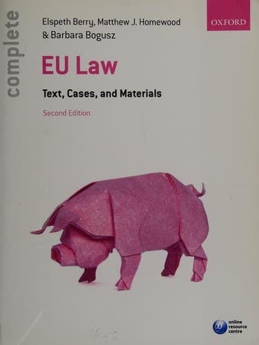 Tapa de Complete EU law