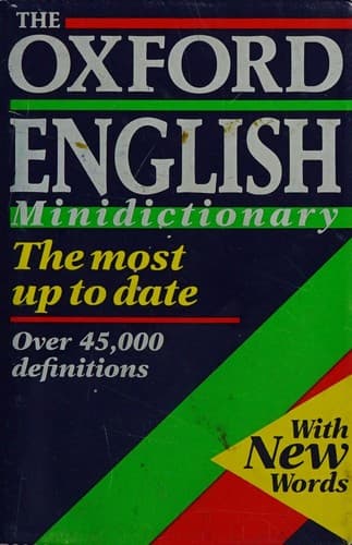 Tapa de The Oxford Minidictionary