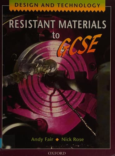 Tapa de Resistant materials to GCSE