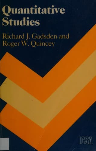 Tapa de Quantitative studies