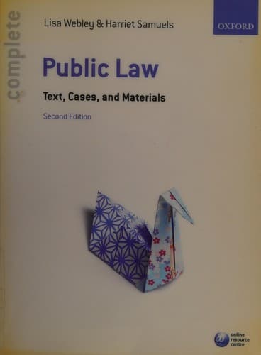 Tapa de Public law
