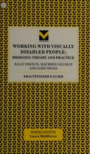 Tapa de Working with Visually Disabled People (Practitioners Guides)