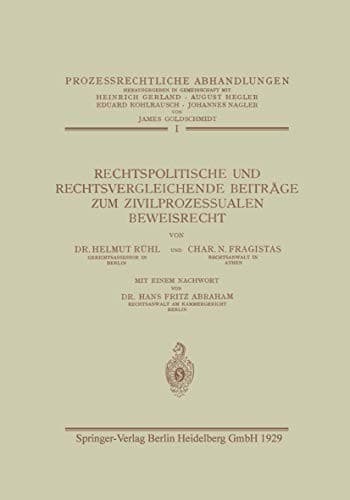 Tapa de Rechtspolitische und Rechtsvergleichende Beiträge zum Zivilprozessualen Beweisrecht