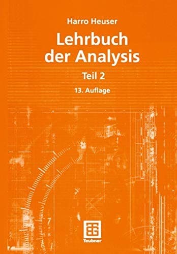 Tapa de Lehrbuch der Analysis, Teil 2