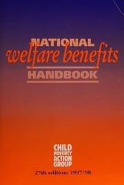 Tapa de National Welfare Benefits Handbook