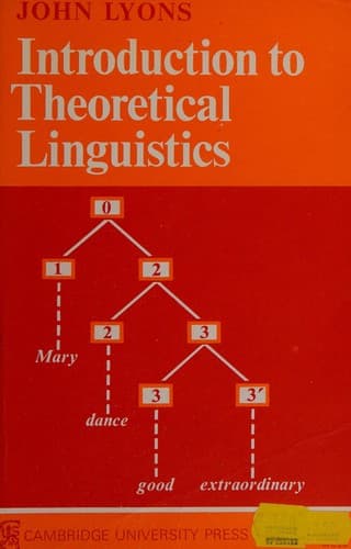Tapa de Introduction to theoretical linguistics.