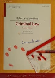 Tapa de Criminal law