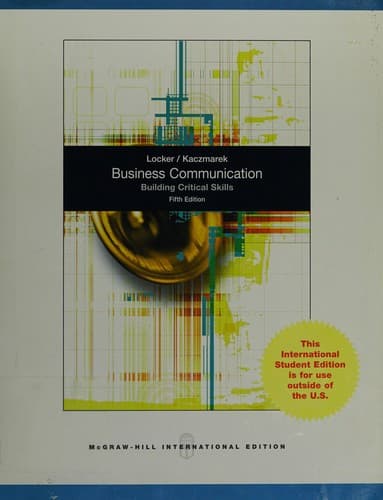 Tapa de Business communication