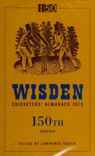 Tapa de Wisden cricketers' almanack 2013