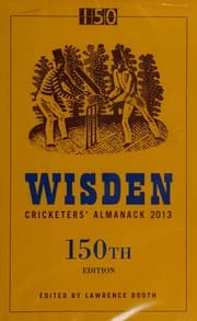 Tapa de Wisden cricketers' almanack 2013