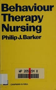 Tapa de Behaviour therapy nursing