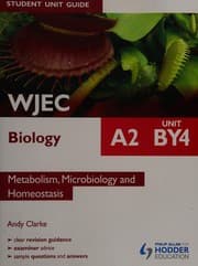Tapa de WJEC A2 biology unit BY4