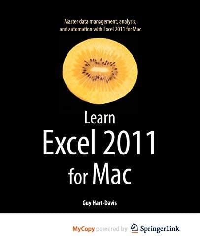 Tapa de Learn Excel 2011 for Mac