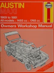 Tapa de Austin Maxi Owner's Workshop Manual