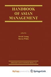 Tapa de Handbook of Asian Management