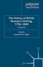 Tapa de The History of British Women's Writing, 1750-1830