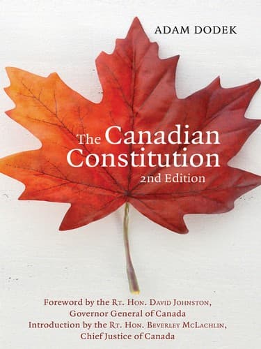 Tapa de The Canadian Constitution
