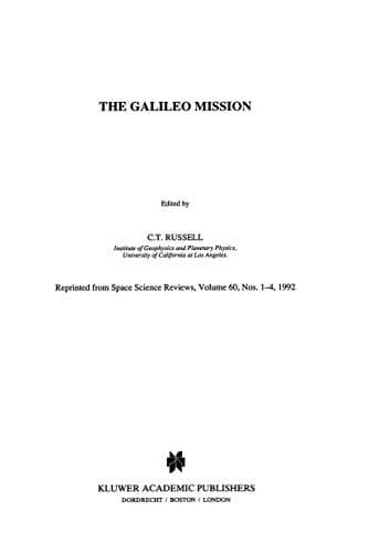 Tapa de The Galileo Mission