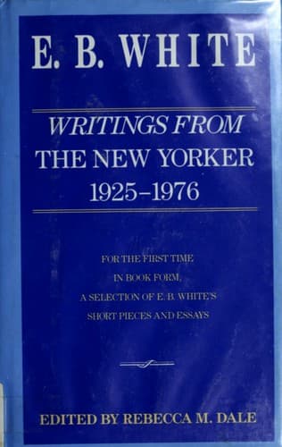 Tapa de Writings from the New Yorker