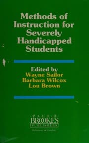 Tapa de Methods of instruction for severely handicapped students