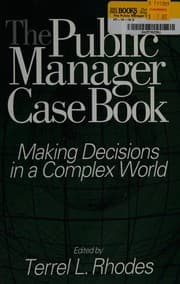 Tapa de The public manager case book