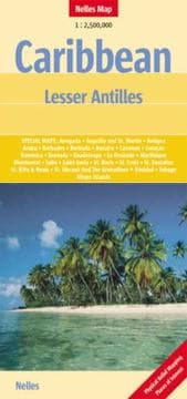 Tapa de Caribbean Lesser Antilles Map by Nelles