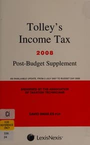 Tapa de Tolley's income tax 2008-2009