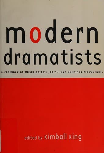 Tapa de Modern Dramatists.