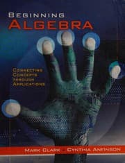 Tapa de Beginning algebra